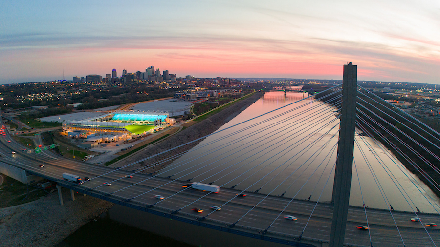Bridge Next to Kansas City Current Stadium